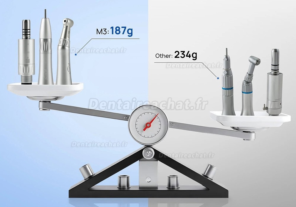Kit de pi&egrave;ce &agrave; main basse vitesse Jinme M3 (pi&egrave;ce &agrave; main contre-angle + pi&egrave;ce &agrave; main droite + moteur pneumatique)